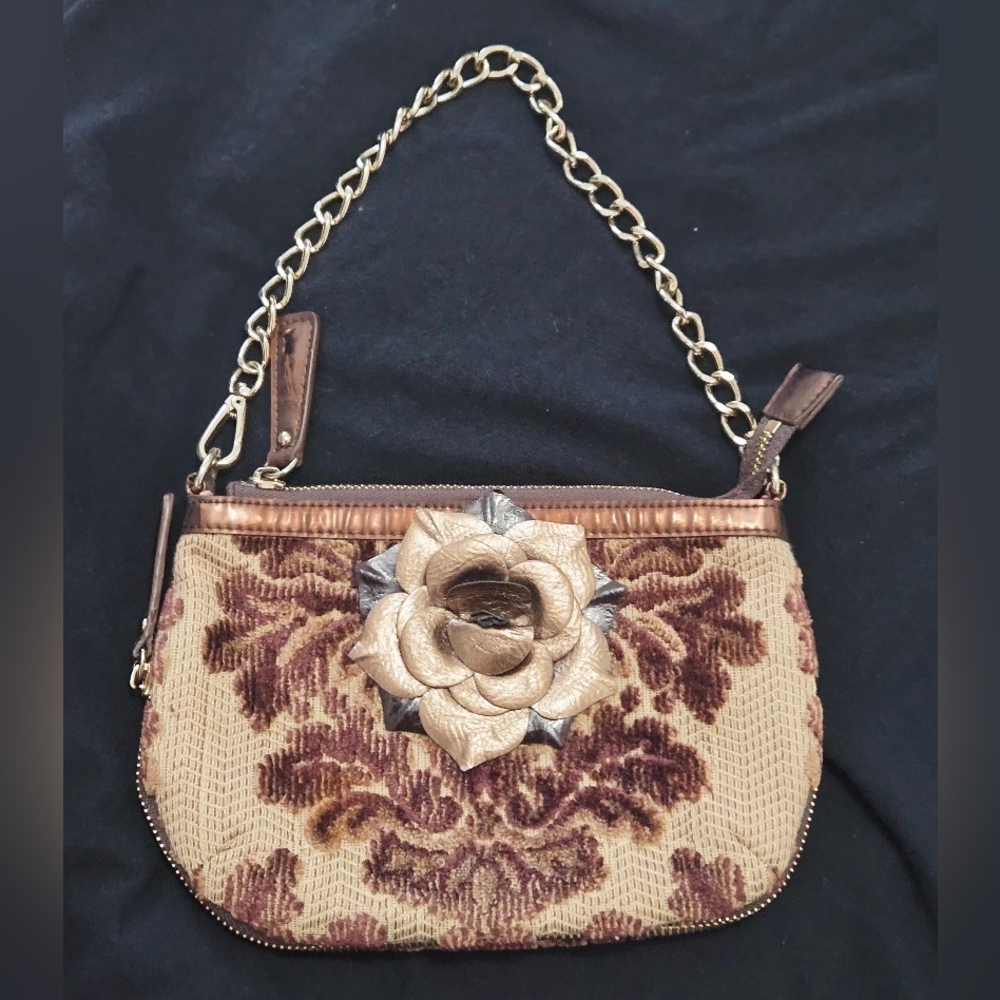 Sharif Vintage Hobo Gold Hardware LEATHER ROSE